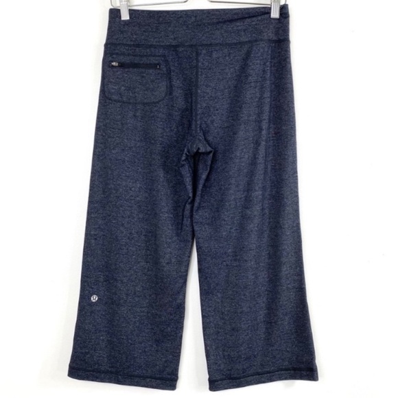 LULULEMON Wide Crop Legs Pants in Dark Gray Size 6 - Picture 4 of 11